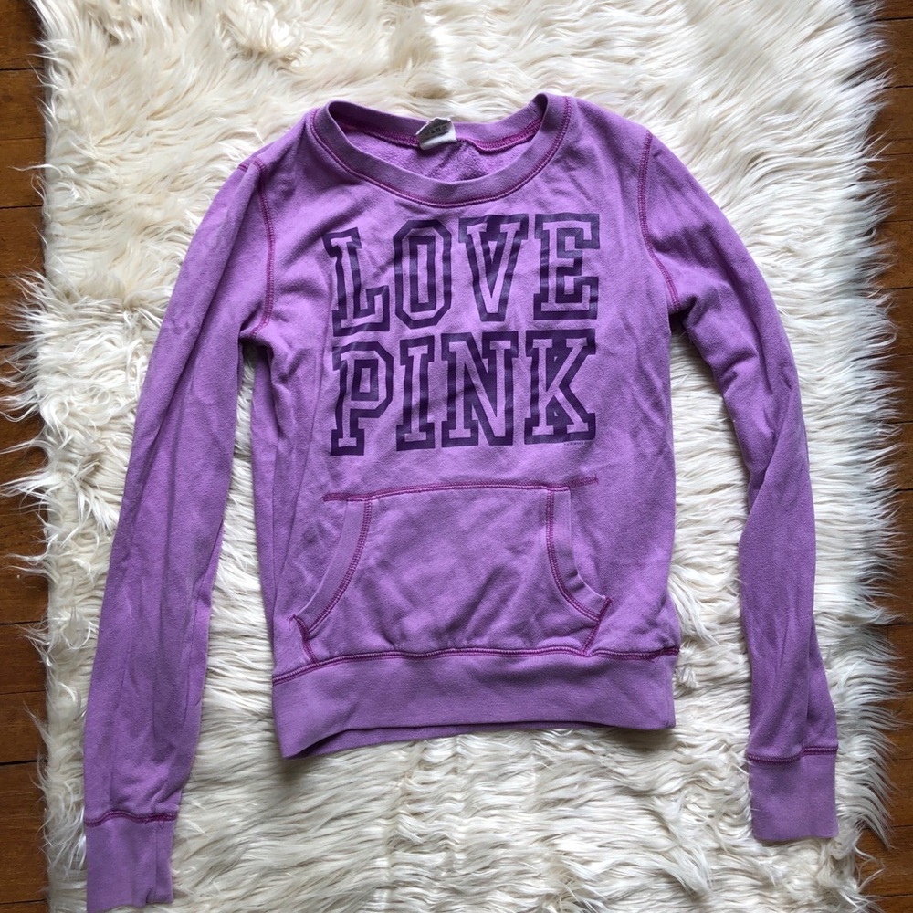 Victoria’s Secret PINK Lavender Sweatshirt Sz xs